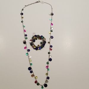 Lia Sophia Prismatic Necklace and Bracelet Set